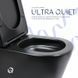 Унітаз підлоговий Qtap Scorpio Ultra Quiet безобідковий з сидінням Soft-close MATT BLACK QT14226088AMB 2485615989 фото 5