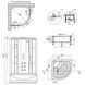 Гидромассажный бокс Lidz Tani SBM90x90.SAT.HIGH.GR, стекло тонированное 4 мм SD00039866 фото 12