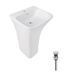 Комплект Qtap Crow: Раковина напольна моноблок 450x435x835 мм White + Донний клапан PU02O 2364863864 фото 1